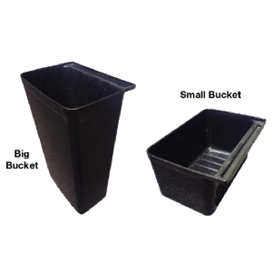 3 tiers plastic trolley bucket only